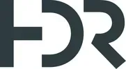 Stylized black-and-gray letters “HDR” in a bold geometric logo