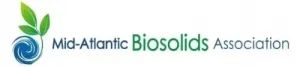 Mid-Atlantic Biosolids Association logo with green leaves and blue water swirl