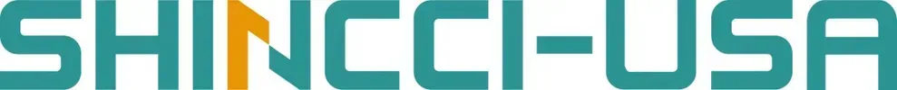 SHINCCI-USA logo in teal and gray on a white background
