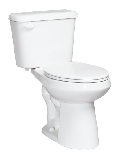 A white toilet with a white lid on a white background A white toilet with a white lid on a white background