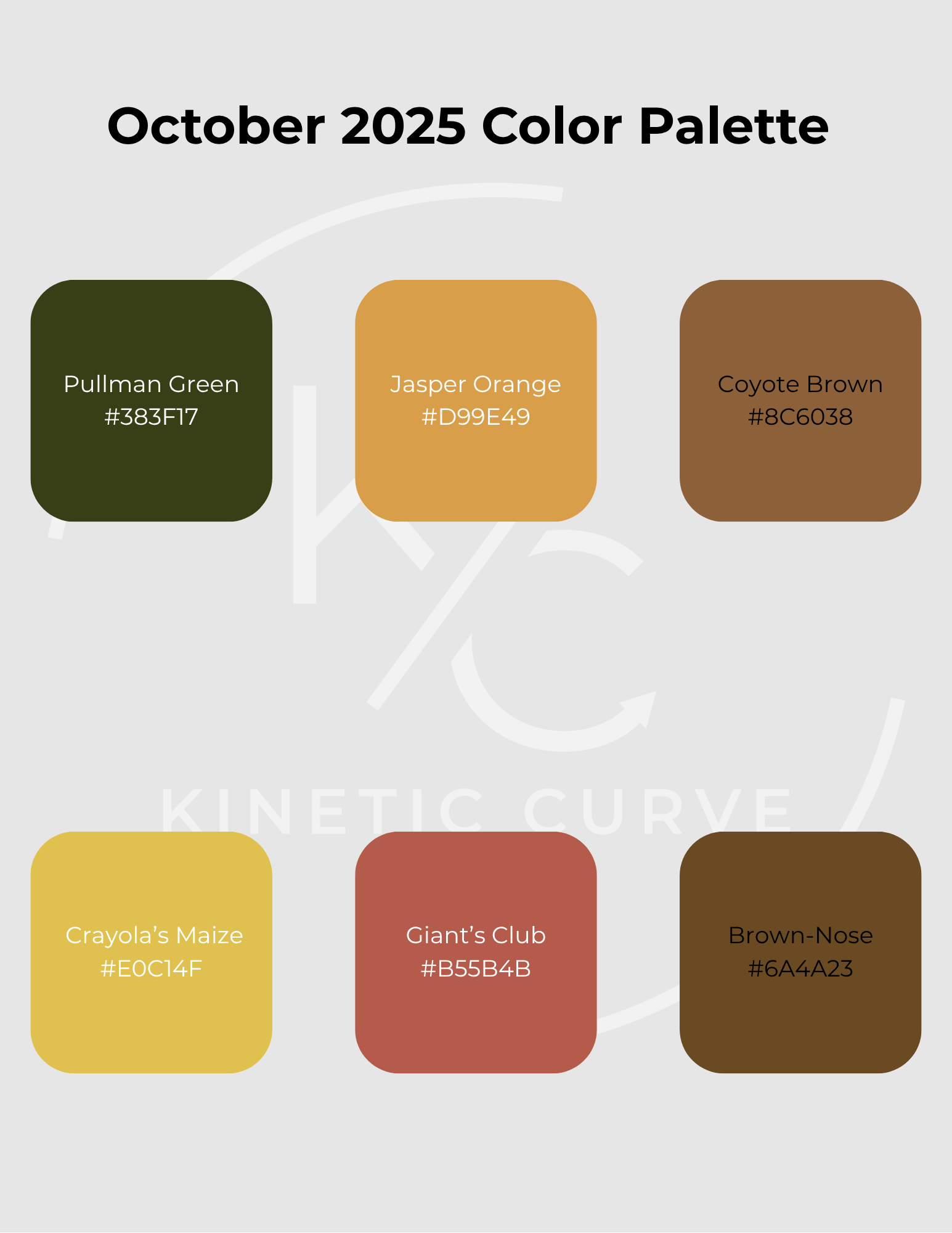 October 2025 Color Palette