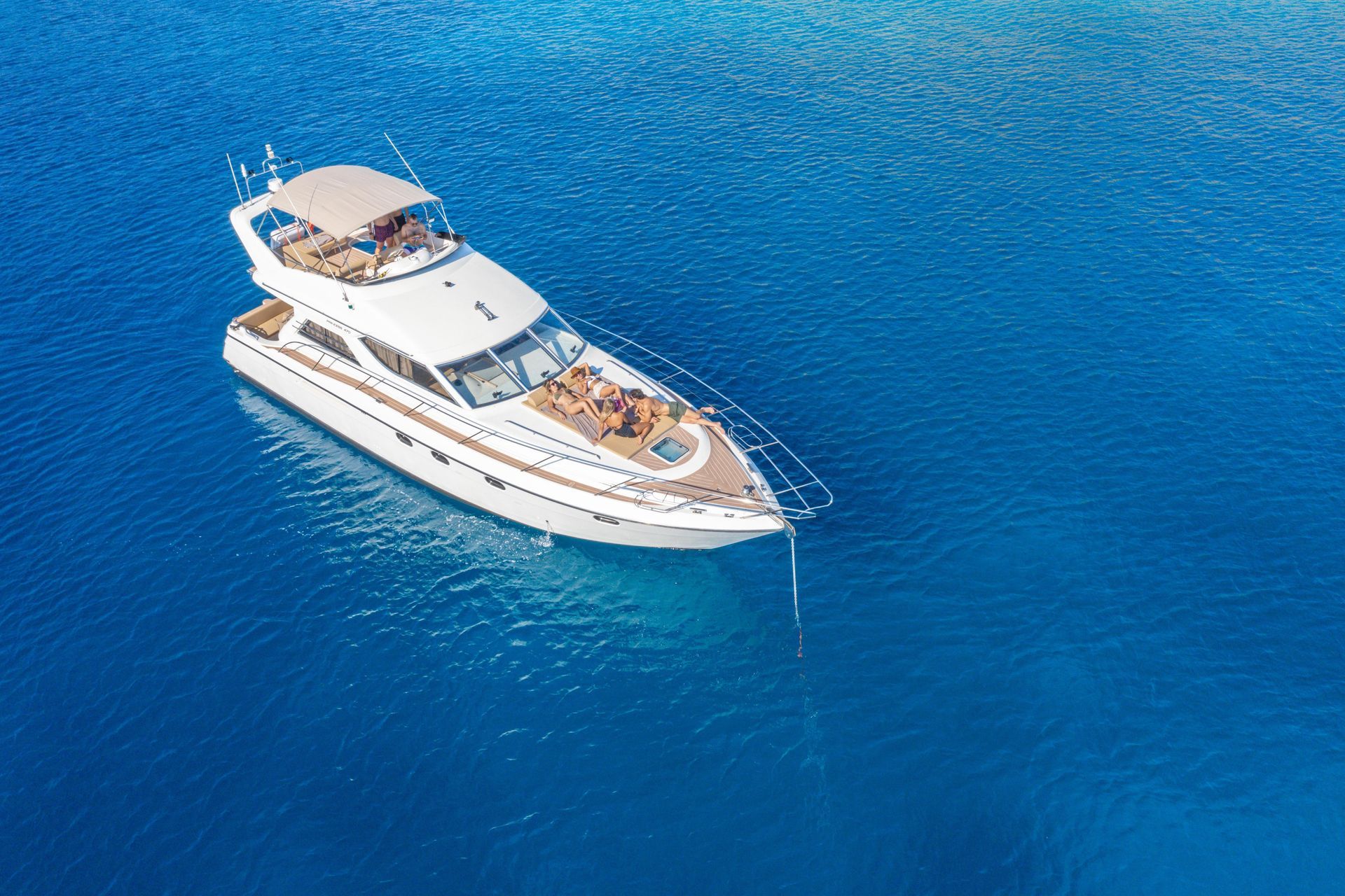 Prince 470 yacht cruising in Greece in summer