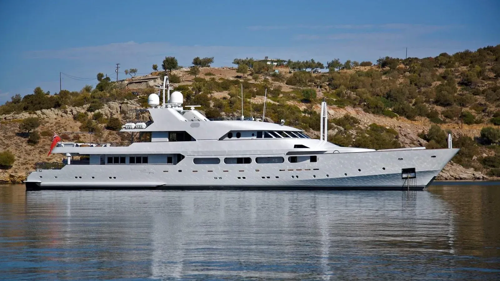 M/Y ACHILLES SUPERYACHT SPOTTED IN KEFALONIA ISLAND GREECE