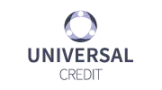 Universal Credit logo with a circular icon above the words “UNIVERSAL CREDIT” on a white background