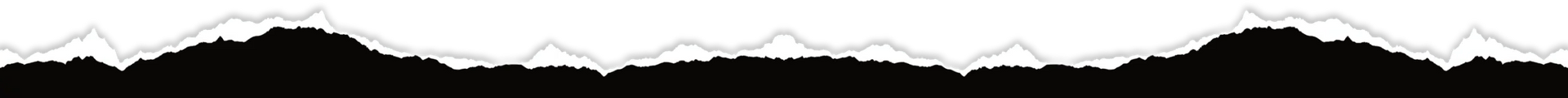 Black and white graphic with a repeating pattern resembling mountain peaks.