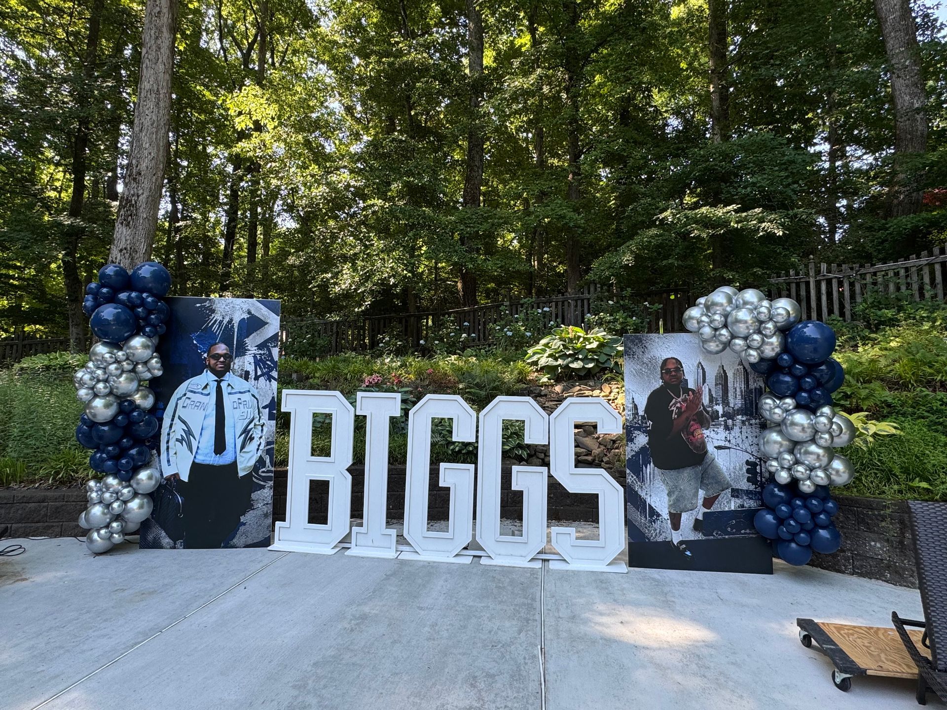 Graduation balloon decor and custom marquee letters in Newnan GA by Party Divas