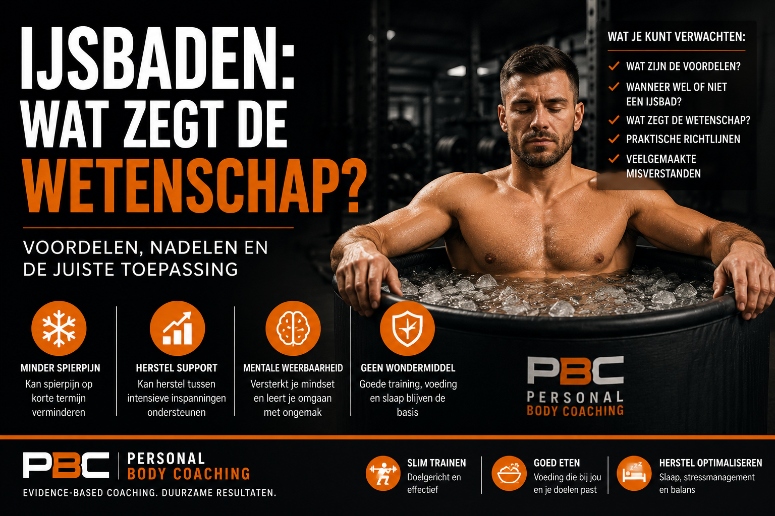 IJsbaden: wat zegt de wetenschap over de voordelen, nadelen, spierherstel en koudetherapie?