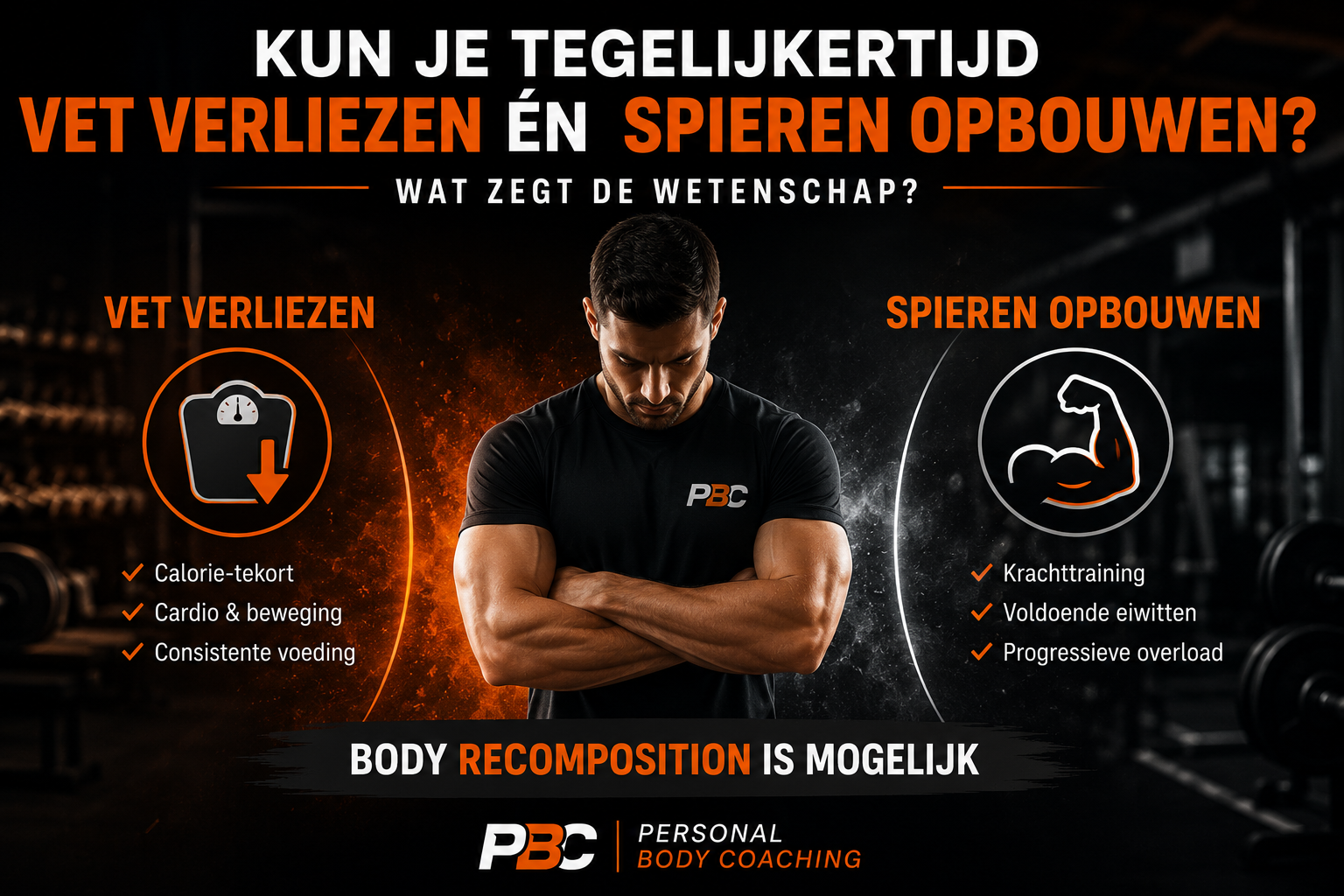 Kun je tegelijkertijd vet verliezen én spieren opbouwen? Wat zegt de wetenschap?