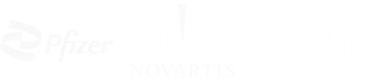 Faint Pfizer logo and slogan on a white background, with a barely visible “Love” word mark in the center.