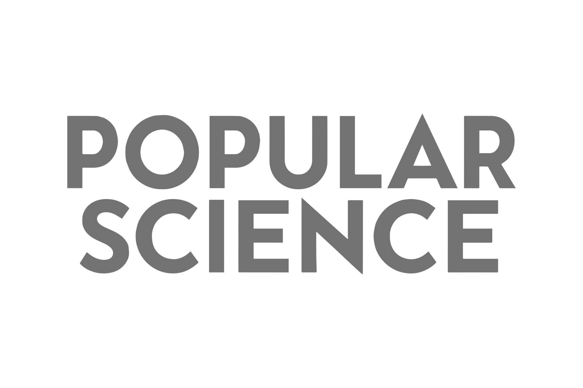 A logo for Popular Science
