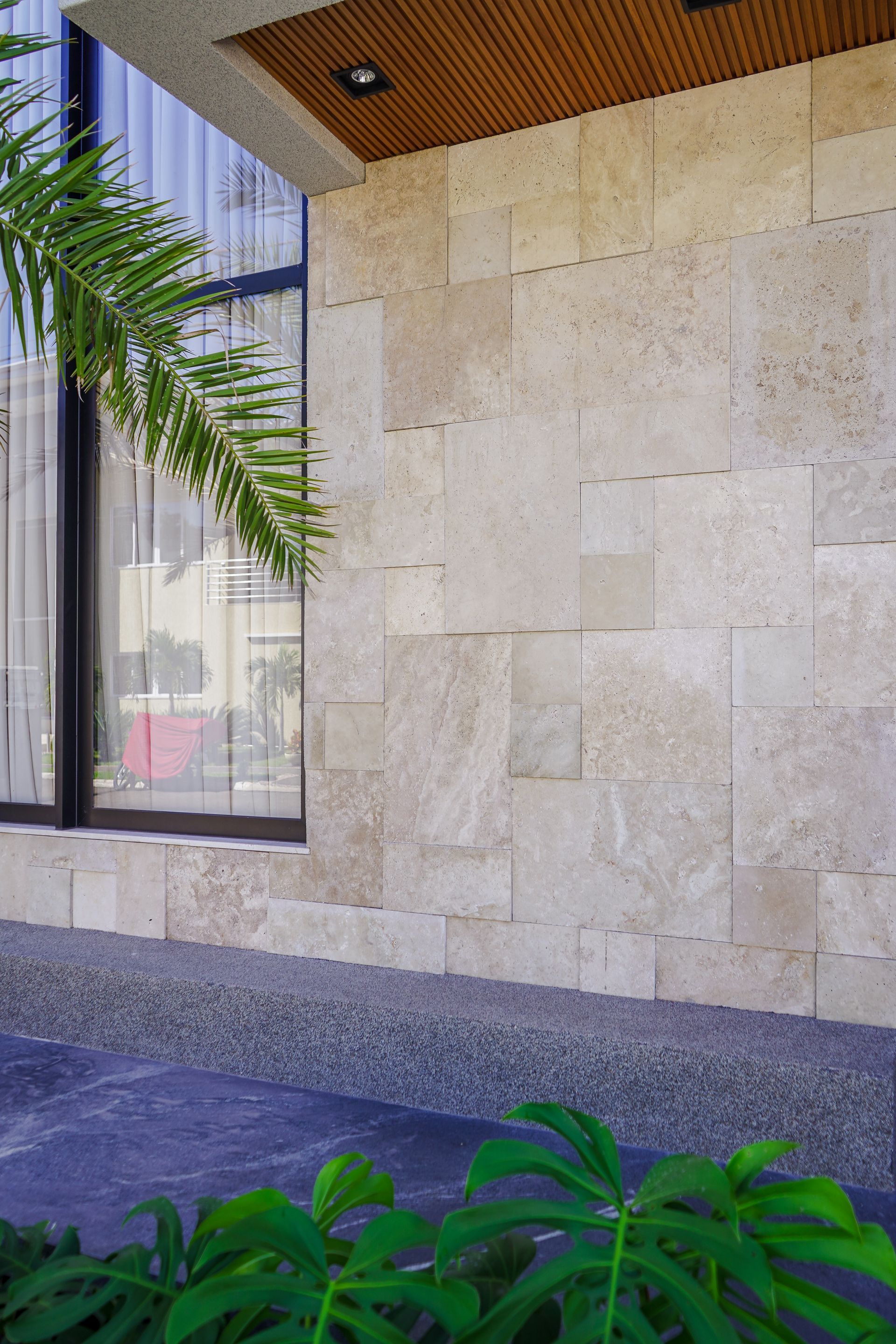 Travertino French Pattern Importado Fachada