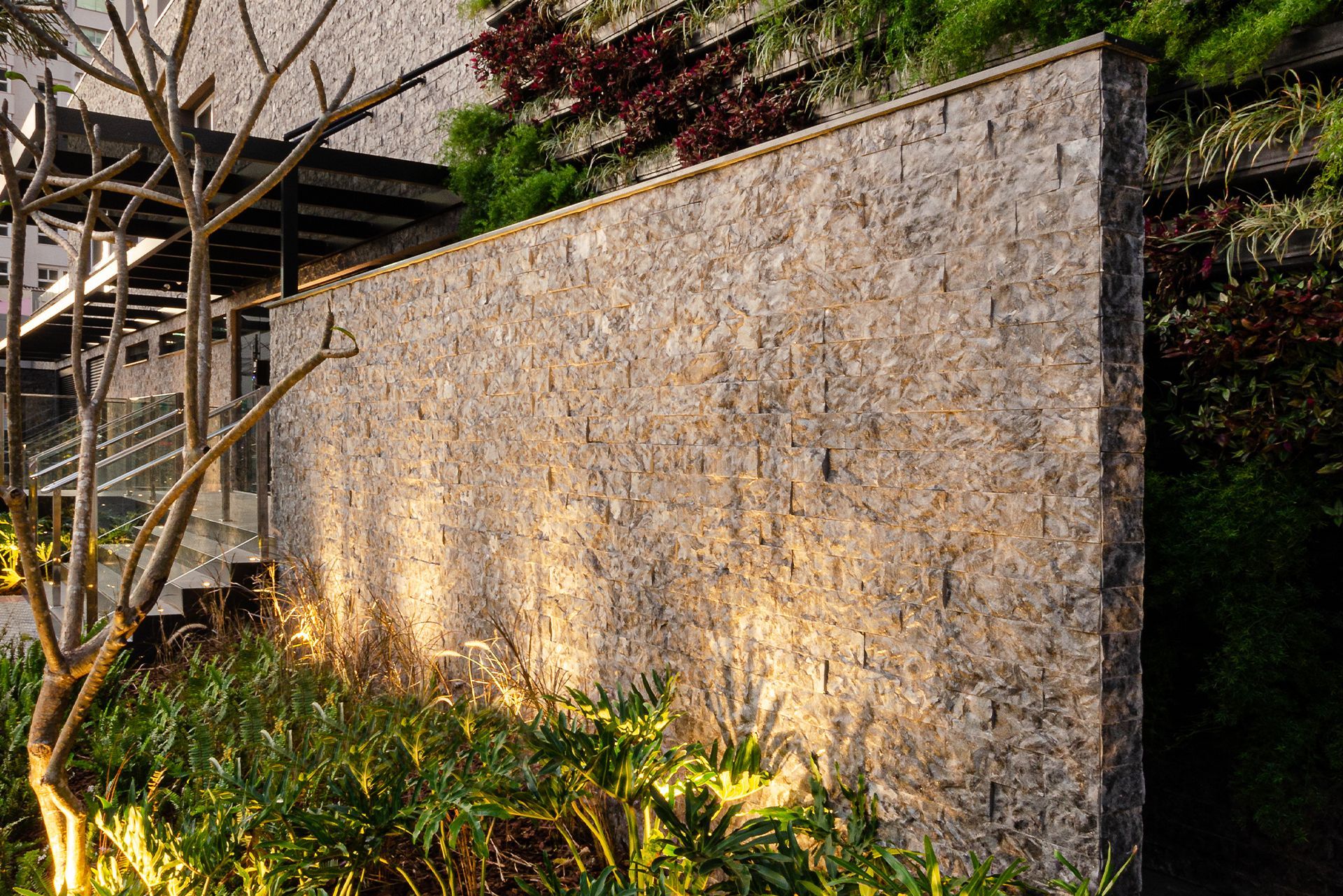 pedra matrix fachada muro