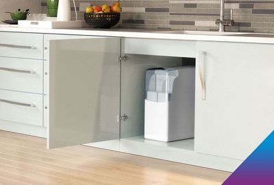 twintec water softener in kitchen unit