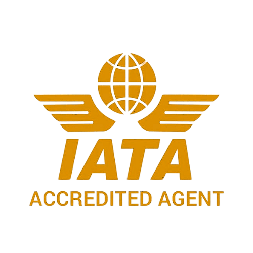 The logo for the iata accredited agent