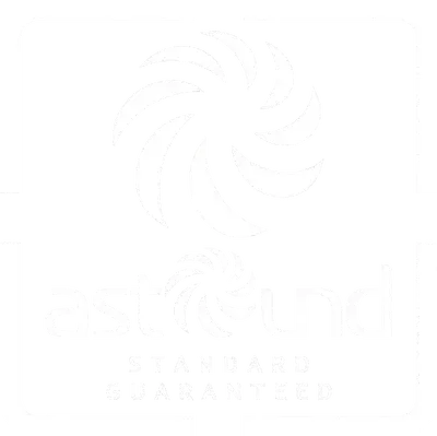 White logo of a stylized tree with text 