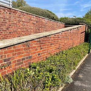 block brick wall restored