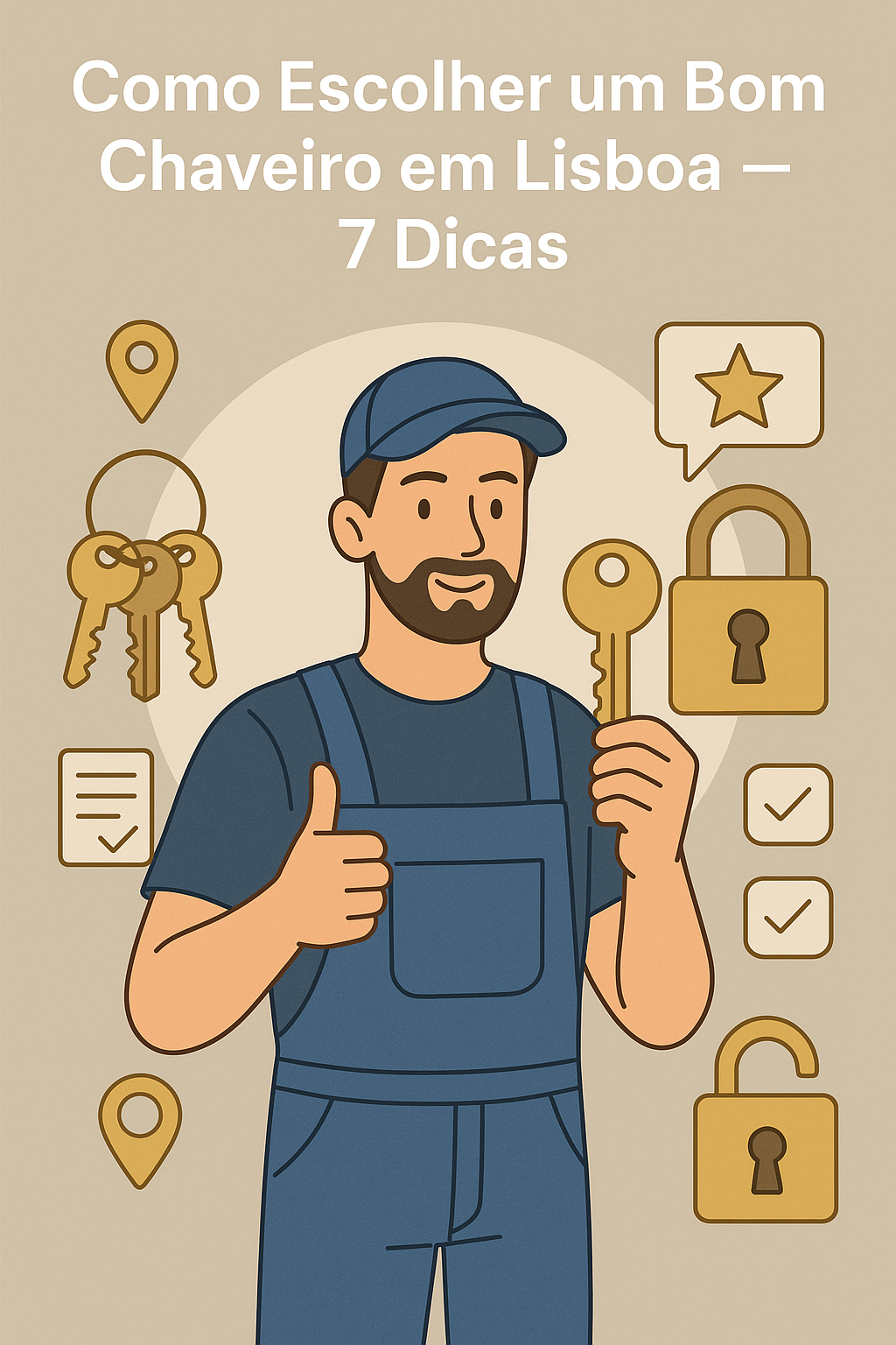 info imagem de como escolher um chaveiro em Lisboa