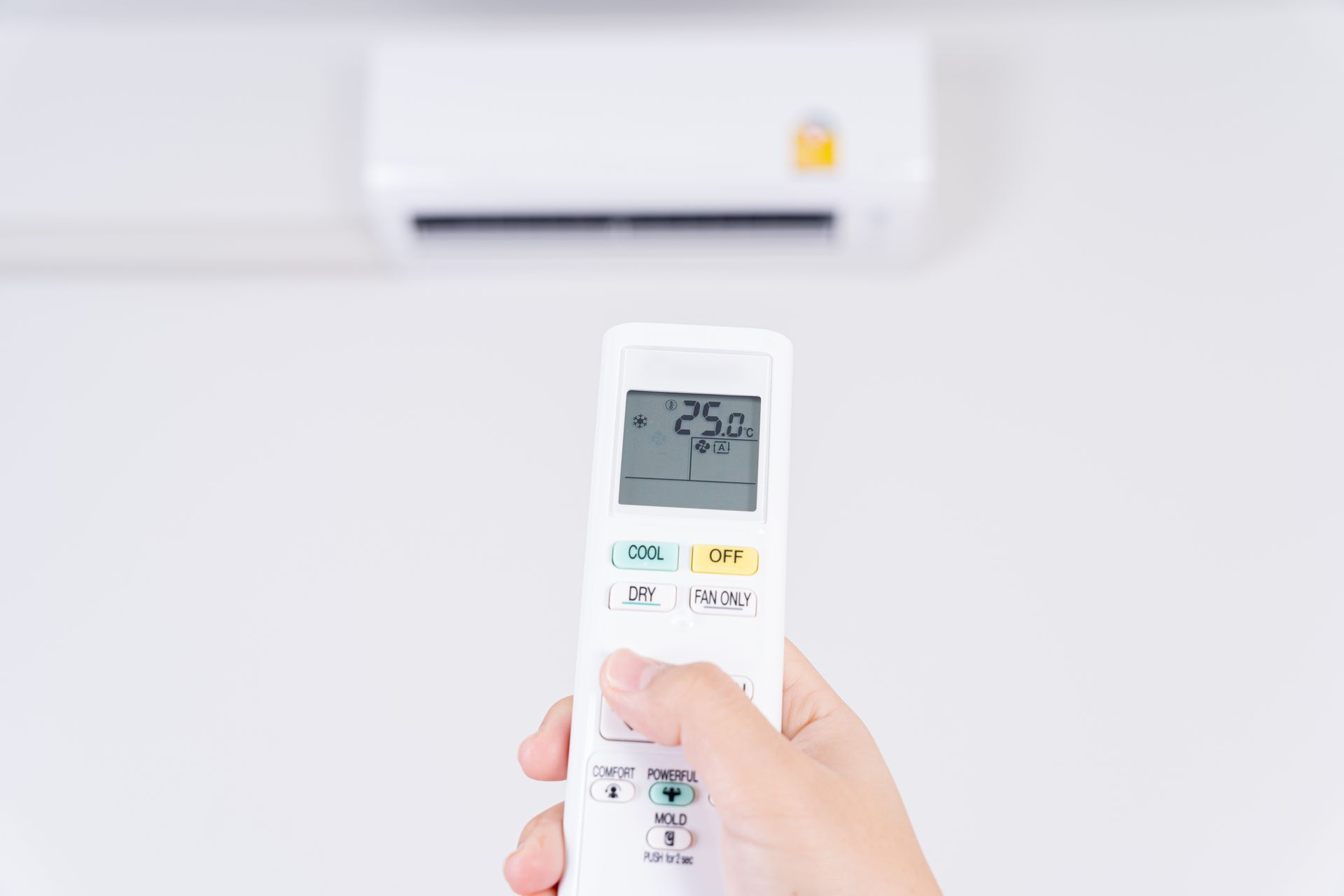 mudança de temperatura ar condicionado