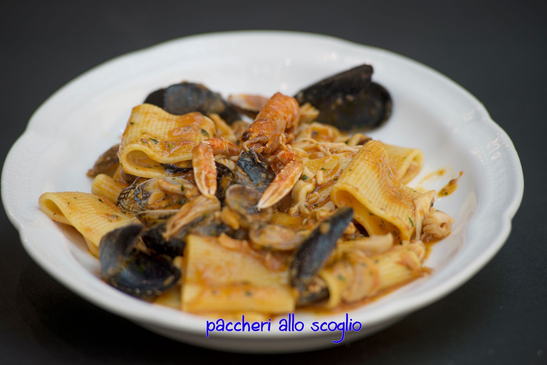 paccheri allo scoglio