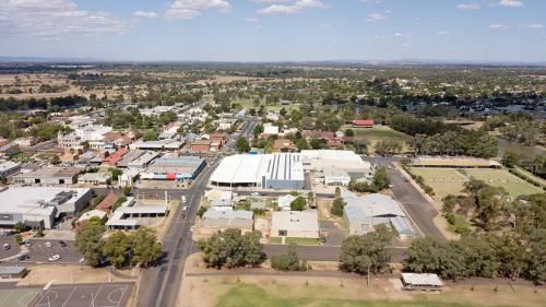 Aerial View of a Small Town With Lots of Buildings and Trees — JP Civilworx Pty Ltd in Maitland, NSW