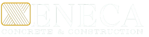 Golden logo reading “ONECA” with a striped square icon on the left and faint tagline below.