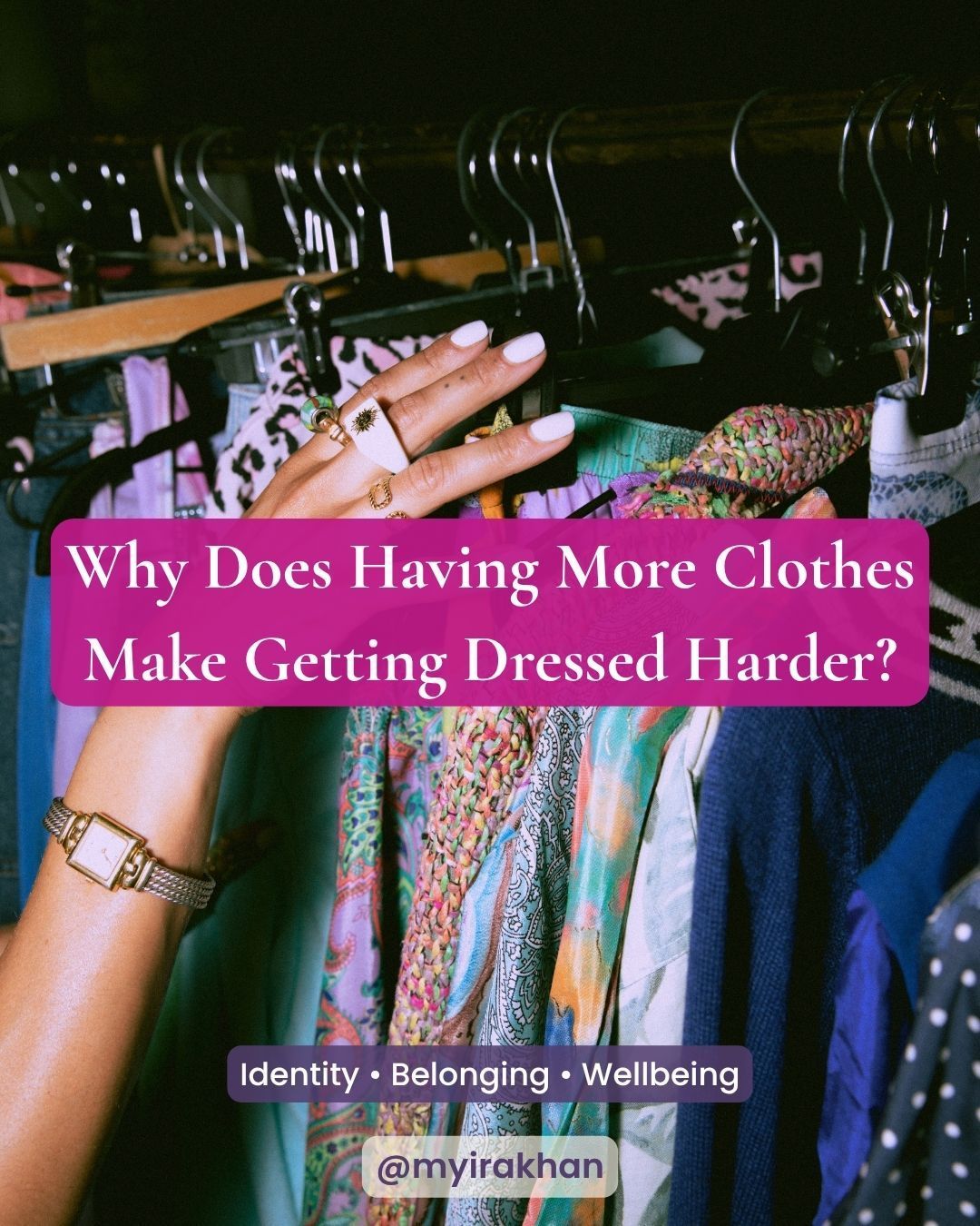 Clothing rail filled with clothes