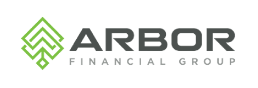Arbor Financial Arbor Financial Group logo with a green tree-like design and dark gray text.