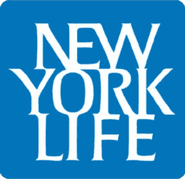 New York Life A blue and white logo for new york life