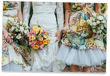 Bridal Party Holding Flower Bouquet — Weddings & Events In Woolgoolga, NSW Bridal Party Holding Flower Bouquet — Weddings & Events In Woolgoolga, NSW