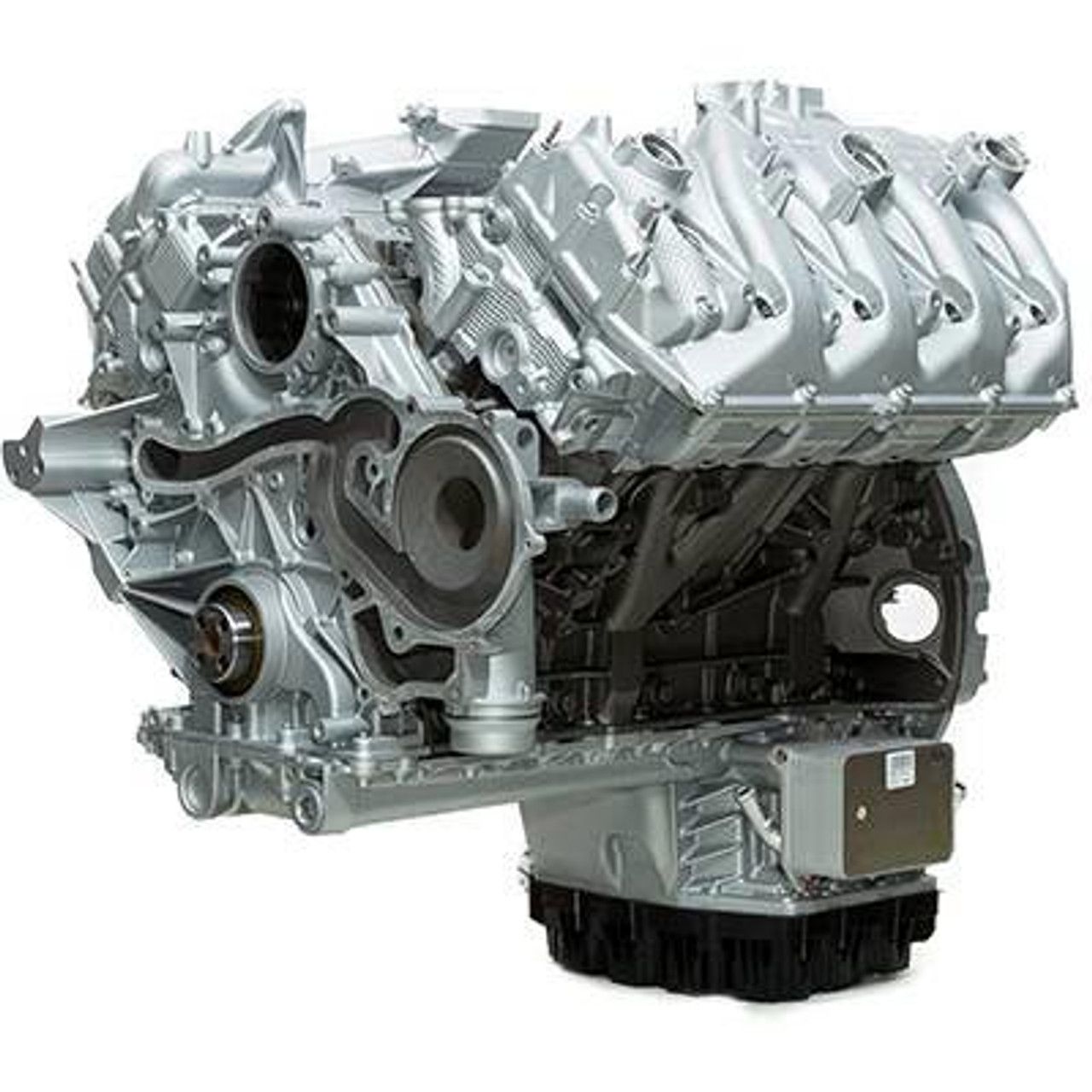 Diesel engine image showing a full engine with lifter cover removed