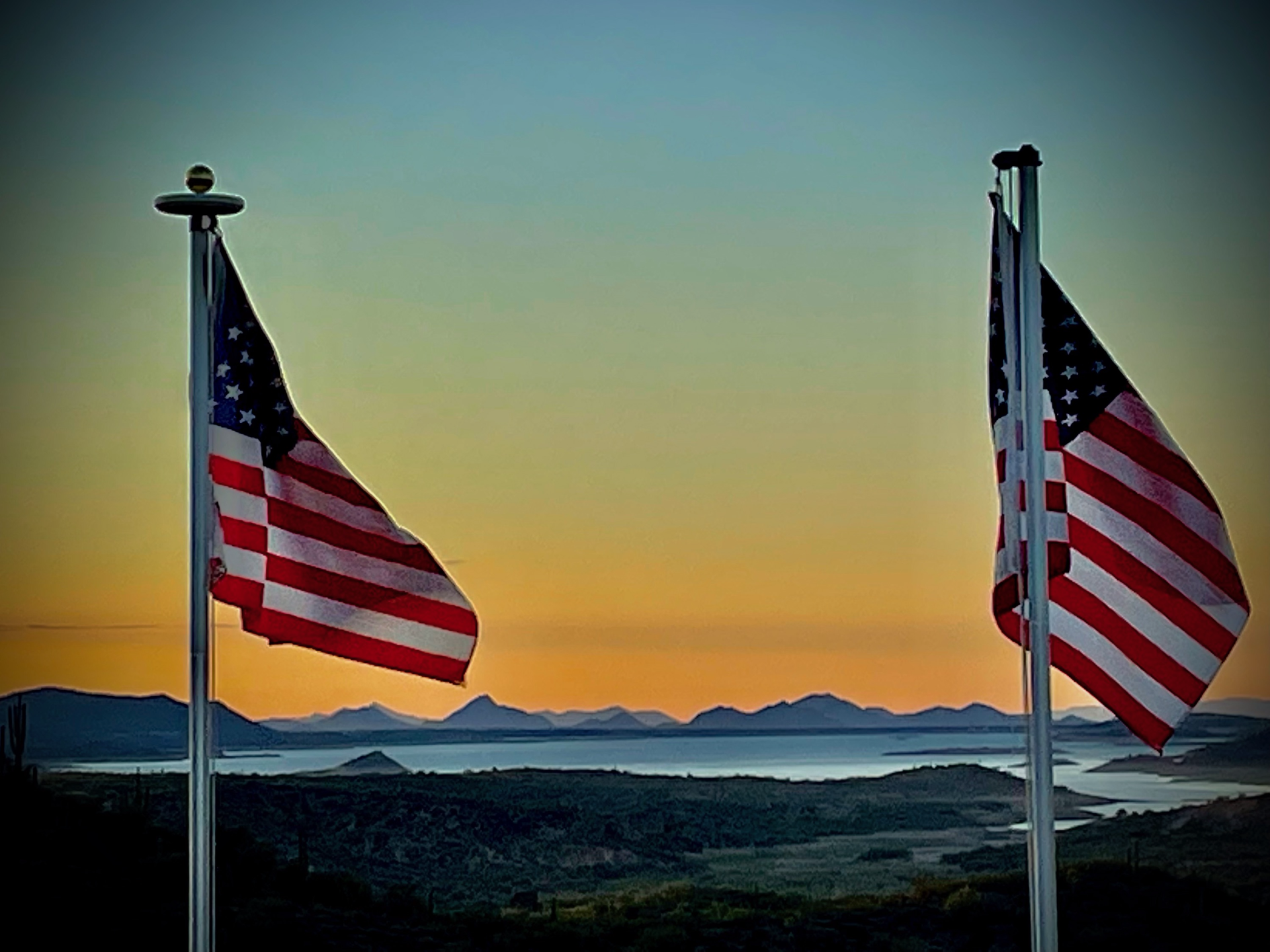 Look for the Flags on Castle Hot Springs Rd.