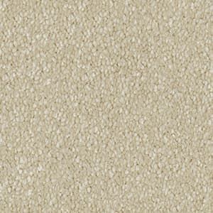 A close up of a beige carpet texture.