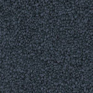 A close up of a blue carpet texture.