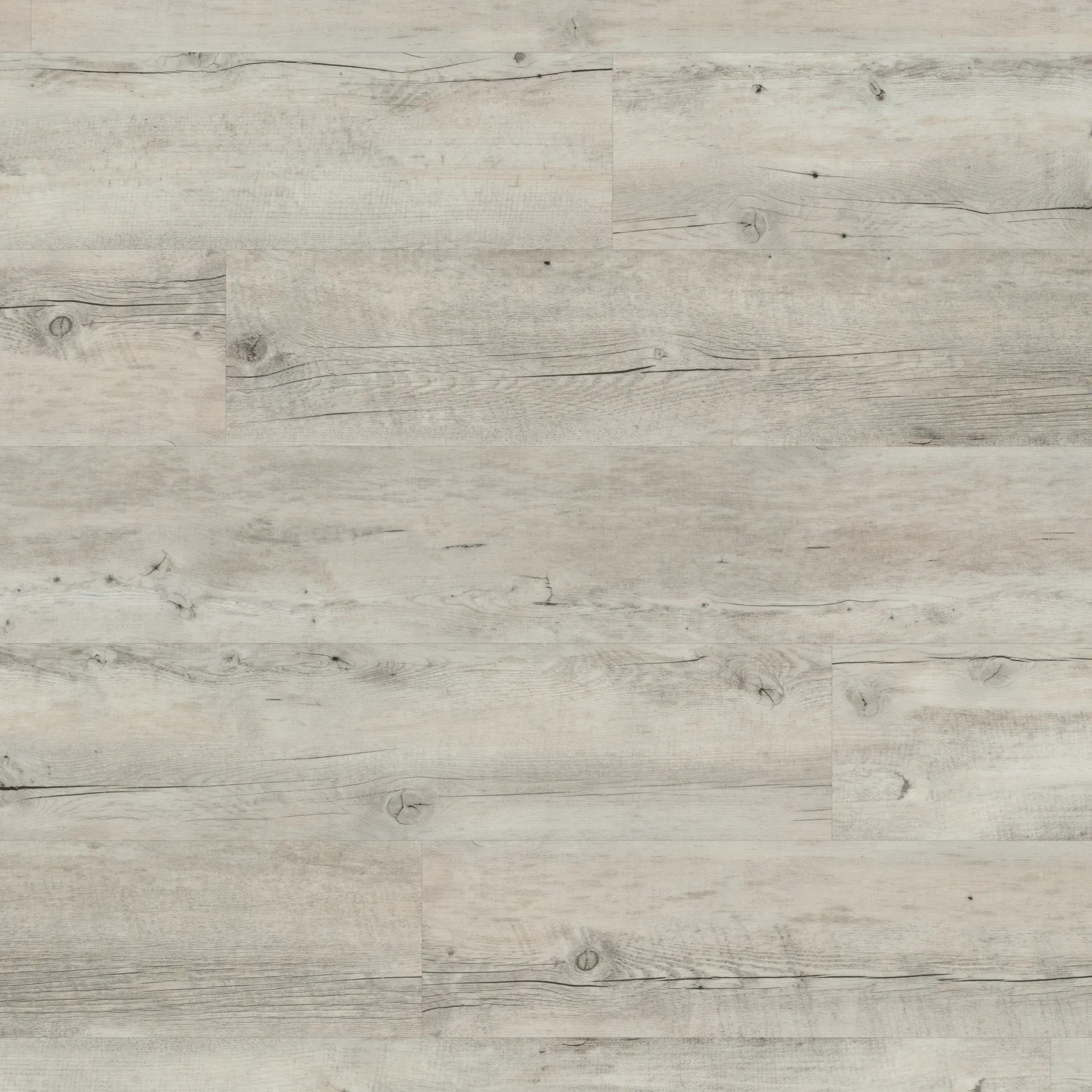 A close up of a white wooden floor