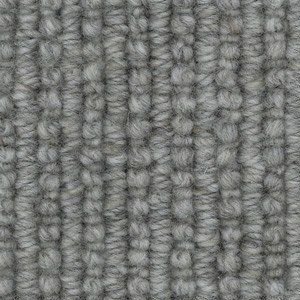Close-up of gray knitted fabric texture with vertical ribbing
