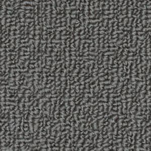 A close up of a gray carpet texture.