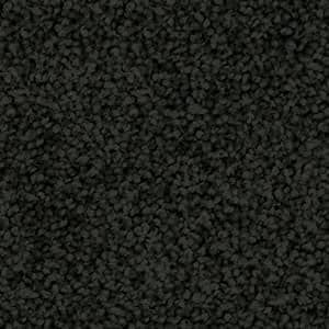 A close up of a black carpet texture.