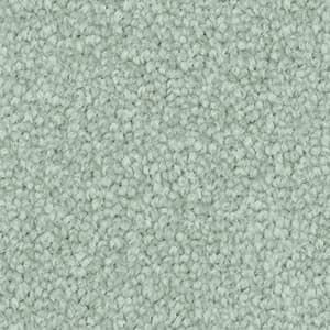 A close up of a light green carpet texture.