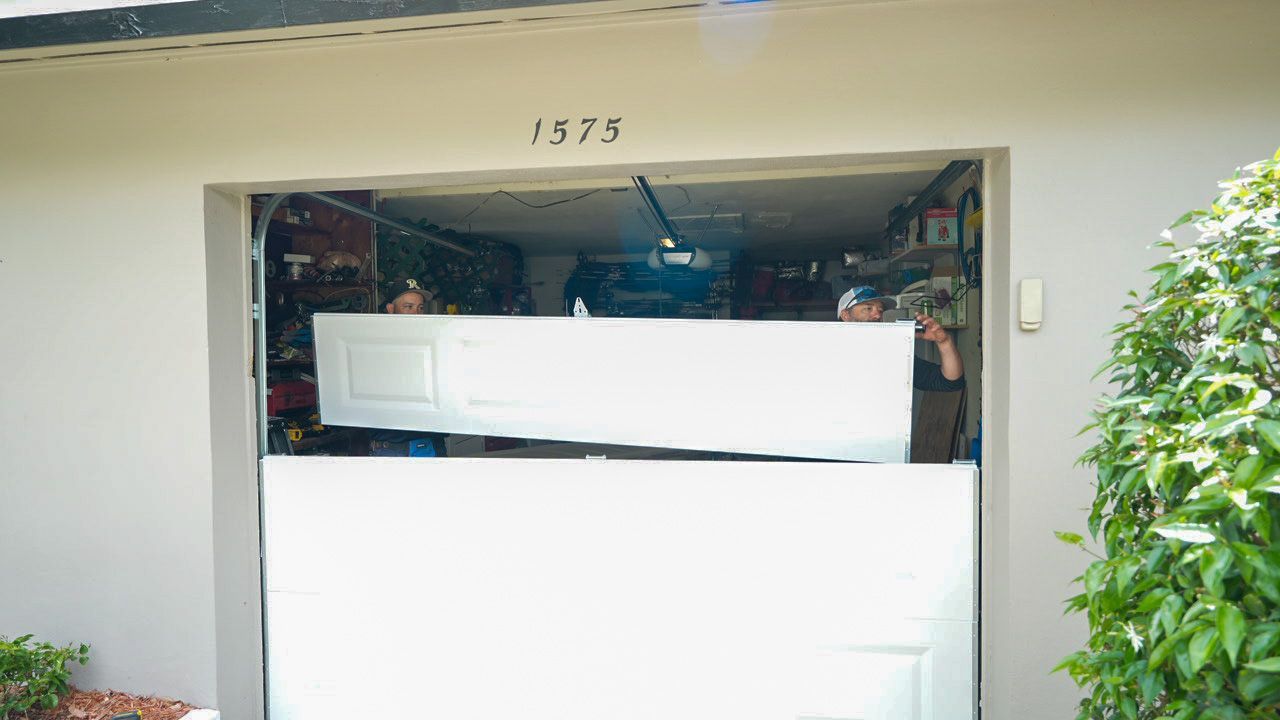 Garage door installation.