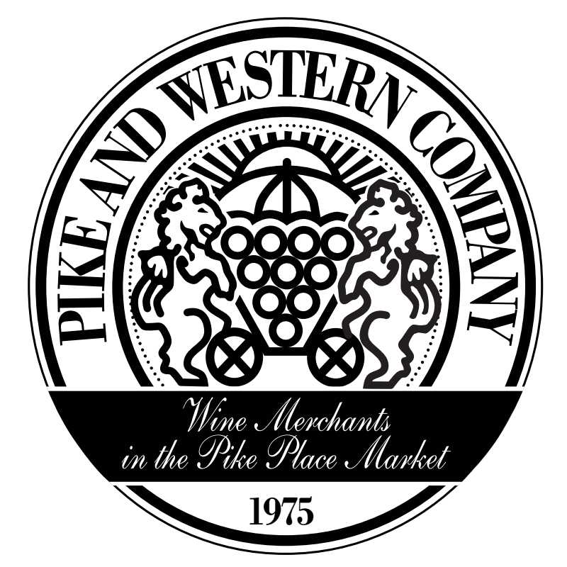 Pike & Western Wine Shop in Pike Place Market Logo: Pike & Western Wine Shop