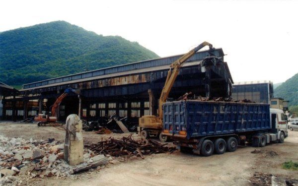 demolizione stabilimento Falk, Vobarno con Cavedaghi Metalli