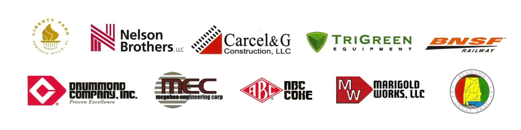 Logo collage of multiple partner organizations on a white background