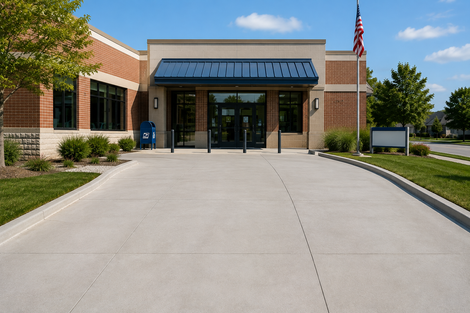 An image of concrete driveways and patio services in New Rochelle, NY