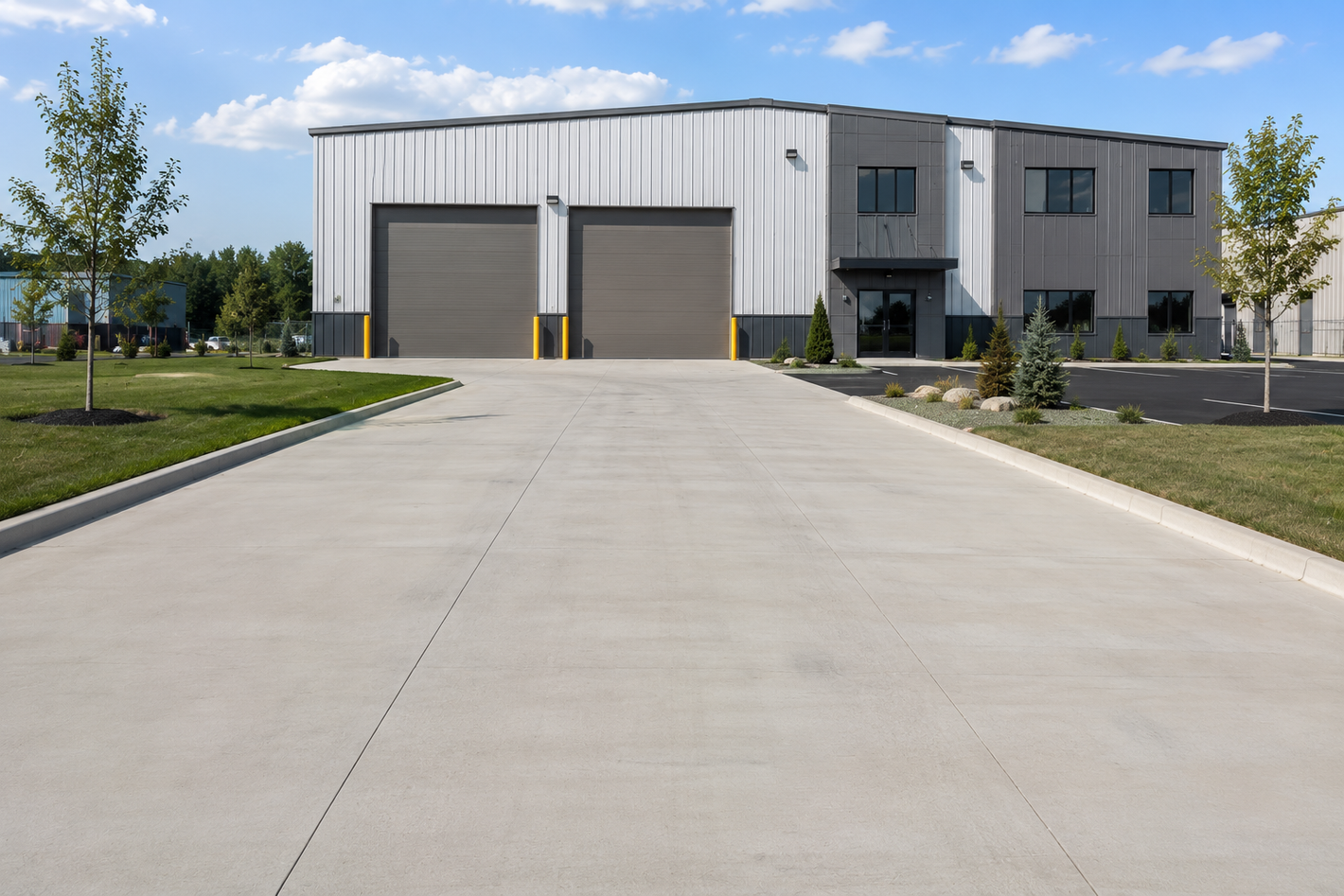 industrial concrete driveway in New Rochelle, NY