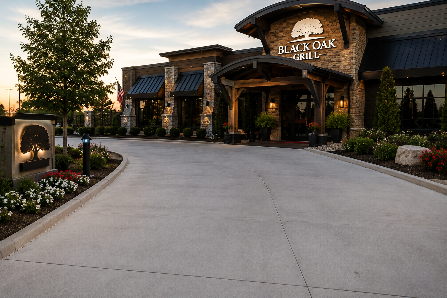 An image of Concrete Driveway going to a restaurant in New Rochelle, NY