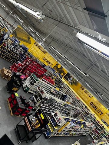 Inside an Auto Tire and Parts NAPA store