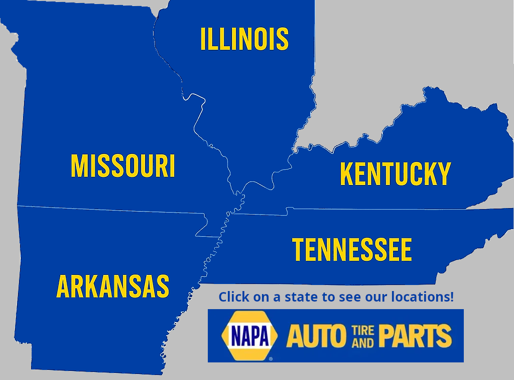 Map of Auto Tire and Parts service area