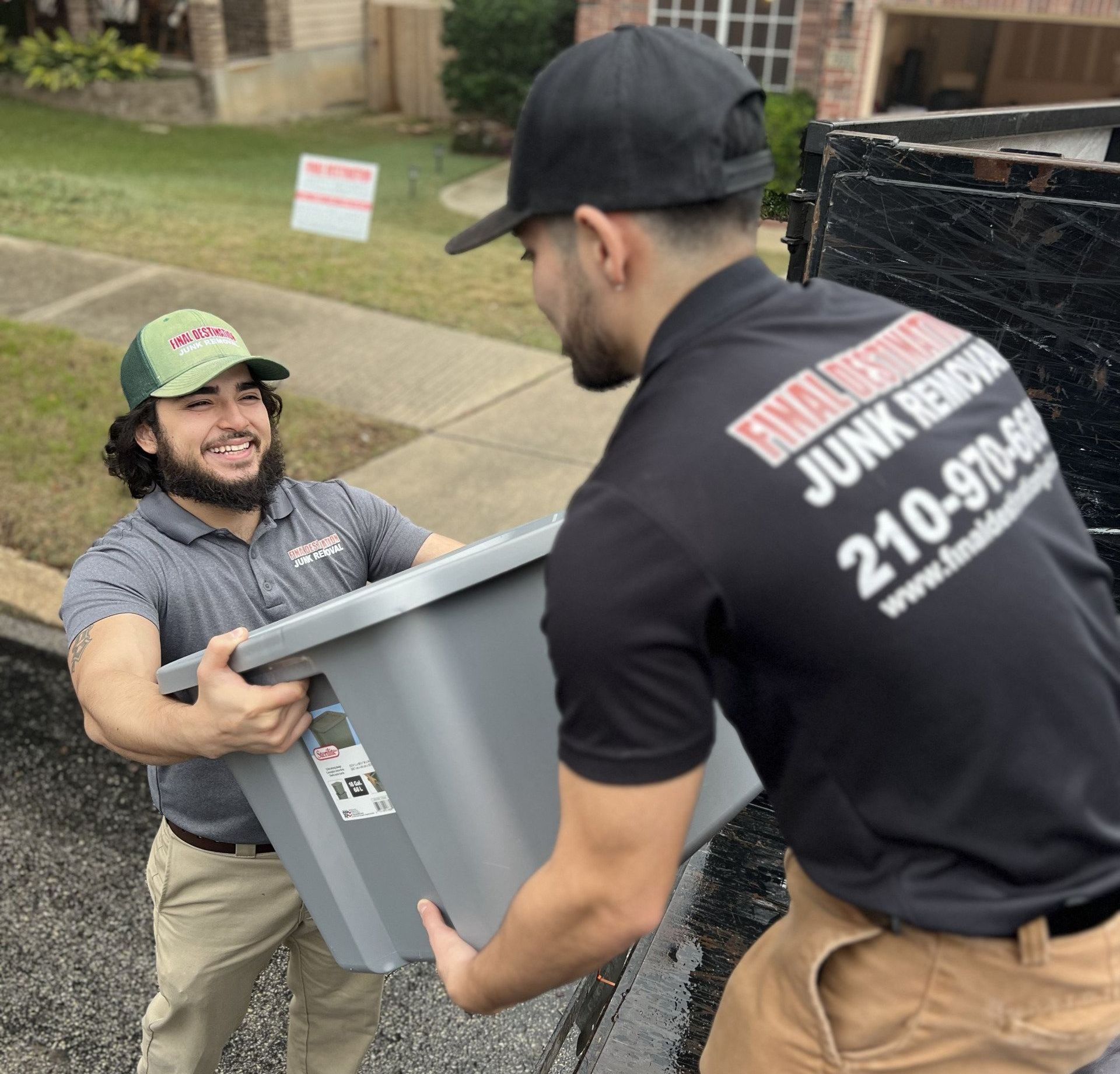 Full Service Junk Removal Alamo Ranch We're the highest rated junk removal service in Alamo Ranch. When you need to declutter your home or business, call Final Destination Junk Removal.
