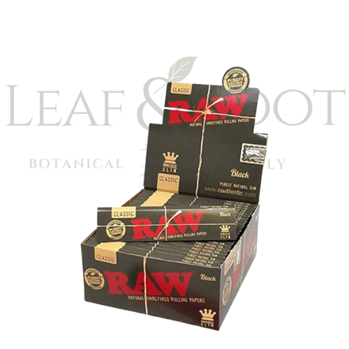 Raw Paper Black Slim (King)