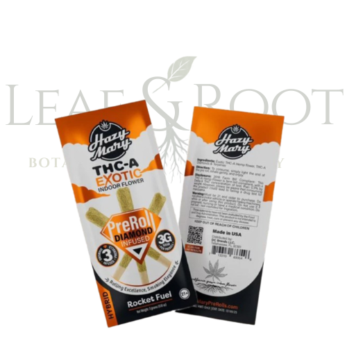 Hazy Mary Exotic Diamond Infused Pre-Roll 3-Pack Rocket Fuel (3G)